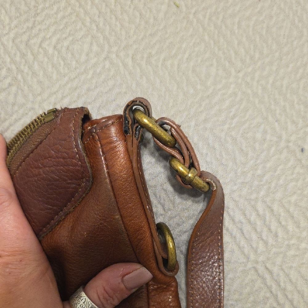 Lucky Brand Tan and Brown Leather Hobo Bag - Picture 9 of 9